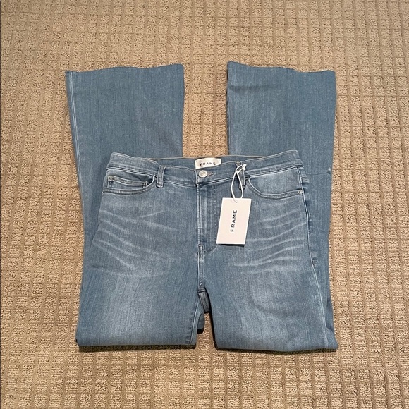 Frame Denim Women's Light Blue Flare Jeans - Picture 1 of 6